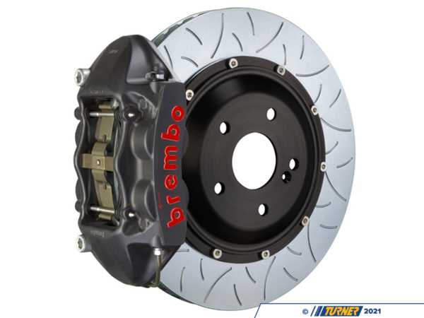 Brembo Brembo GT-S Rear Big Brake Kit - 380mm Type 3 Slotted Rotors W/ Black Hard Anodized Calipers - E9X M3 2P3.9013AS