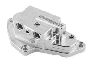 Mosselman S55 Billet Oil Thermostat - Silver - BMW F8X S55 3.0L