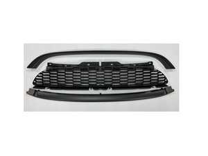 MINI R56 Gloss Black JCW Style Grille Set (Stock Bumper) 