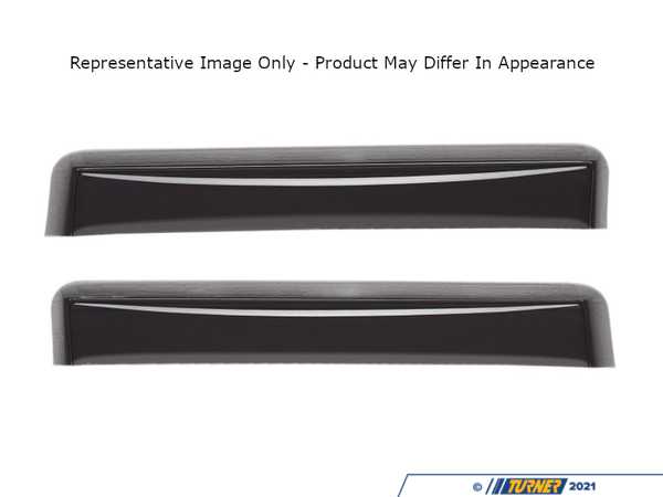 WeatherTech WeatherTech Rear Side Window Deflectors - Dark Smoke - F48 X1 81838
