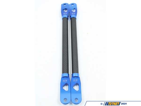 Vargas Turbo Technologies Vargas Carbon Fiber Strut Braces - Blue (G2X) VTT-G2X-STRBLU