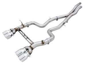 AWE Track Edition Catback Exhaust - Chrome Silver (F8X M3/M4)
