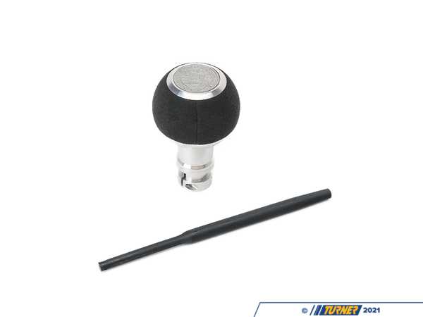 Black Forest Industries BFI GS2 Automatic Shift Knob - Silver w/ Black Alcantara - E36 Z3 E46 E39 E38 E53 E60 (Automatic Trans) GS2-BMA-1U