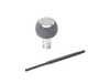 Black Forest Industries BFI GS2 Automatic Shift Knob - Silver w/ Gray Alcantara - E36 Z3 E46 E39 E38 E53 E60 (Automatic Trans) GS2-BMA-1UF View 1