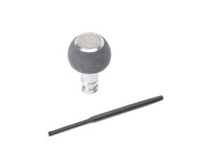 BFI GS2 Automatic Shift Knob - Silver w/ Gray Alcantara - E36 Z3 E46 E39 E38 E53 E60 (Automatic Trans)