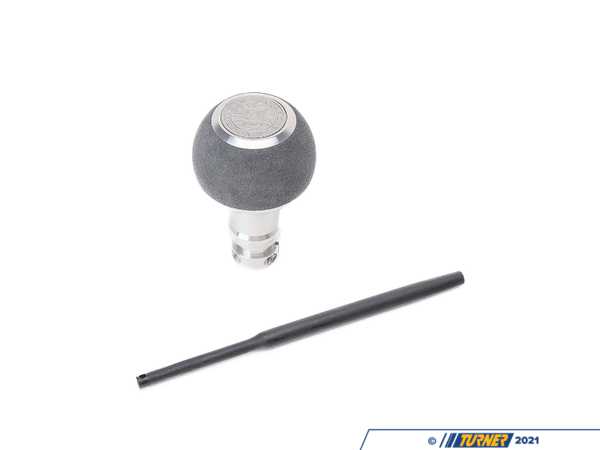 Black Forest Industries BFI GS2 Automatic Shift Knob - Silver w/ Gray Alcantara - E36 Z3 E46 E39 E38 E53 E60 (Automatic Trans) GS2-BMA-1UF