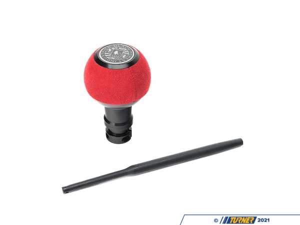 Black Forest Industries BFI GS2 Automatic Shift Knob - Black w/ Red Alcantara - E36 Z3 E46 E39 E38 E53 E60 (Automatic Trans) GS2-BMA-1SRU
