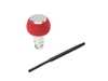 Black Forest Industries BFI GS2 Automatic Shift Knob - Silver w/ Red Alcantara - E36 Z3 E46 E39 E38 E53 E60 (Automatic Trans) GS2-BMA-1RU View 1