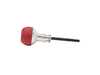 Black Forest Industries BFI GS2 Automatic Shift Knob - Silver w/ Rosso Centaurus (Red) Perforated Leather - E36 Z3 E46 E39 E38 E53 E60 (Automatic Trans) GS2-BMA-1RC View 2