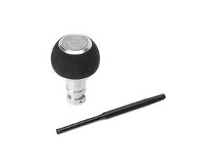 BFI GS2 Automatic Shift Knob - Silver w/ Black Alcantara - E82/88 E9X E85/89 Z4 (Automatic Trans)