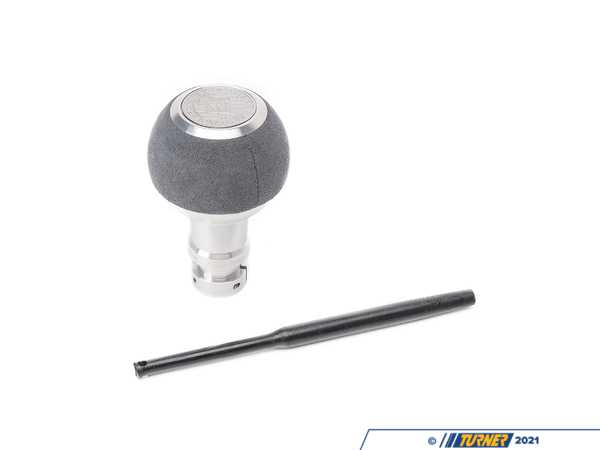 Black Forest Industries BFI GS2 Automatic Shift Knob - Silver w/ Gray Alcantara - E82/88 E9X E85/89 Z4 (Automatic Trans) GS2-BMA-2UF