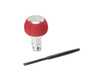 Black Forest Industries BFI GS2 Automatic Shift Knob - Silver w/ Rosso Centaurus (Red) Perforated Leather - E82/88 E9X E85/89 Z4 (Automatic Trans) GS2-BMA-2RC View 1
