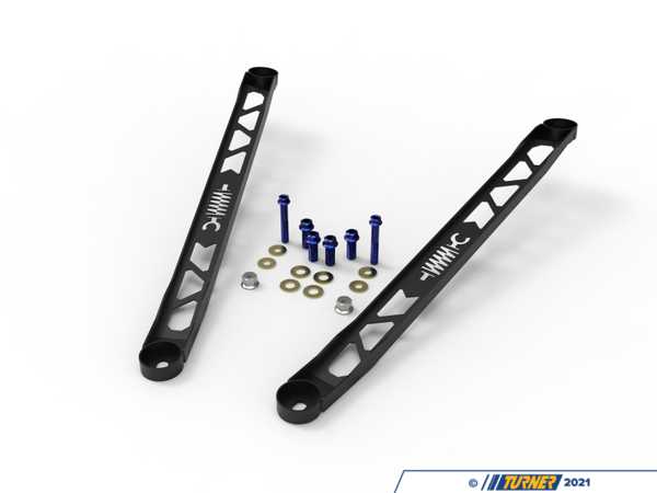 AFE aFe CONTROL Front Suspension Brace Set - Black Powder Coat Finish - Toyota A90/91 Supra 2.0/3.0L 450-721003-B
