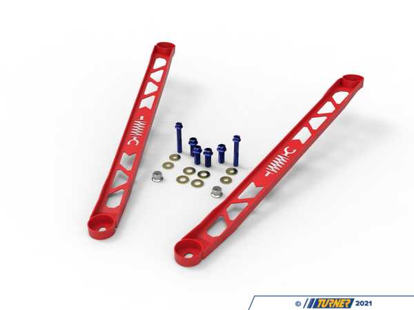 AFE aFe CONTROL Front Suspension Brace Set - Red Powder Coat Finish - Toyota A90/91 Supra 2.0/3.0L 450-721003-R