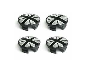 MINI Center Cap (54mm) Union Jack  Gray Jack - Set Of Four