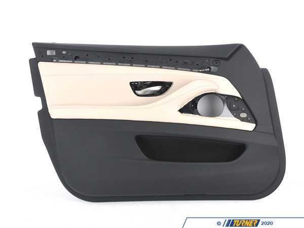 Genuine BMW Genuine BMW Door Panel, Leather, Front Left Oyster - 51417273059 - F10 51417273059