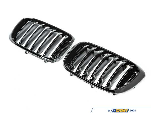 Turner Motorsport Black Front Grilles - G01/G02 X3/X4 g01blackoutgrlKT