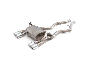 Turner Motorsport Titanium Valved Axle Back Exhaust - Brushed Tips - E90 E92 M3 S65
