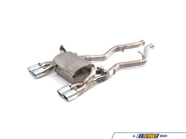 Turner Motorsport Turner Motorsport Titanium Valved Axle Back Exhaust - Brushed Tips - E90 E92 M3 S65 013888LA01-02KT1