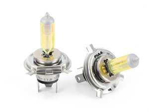H4 Solar Yellow Twin Pack Halogen Bulbs