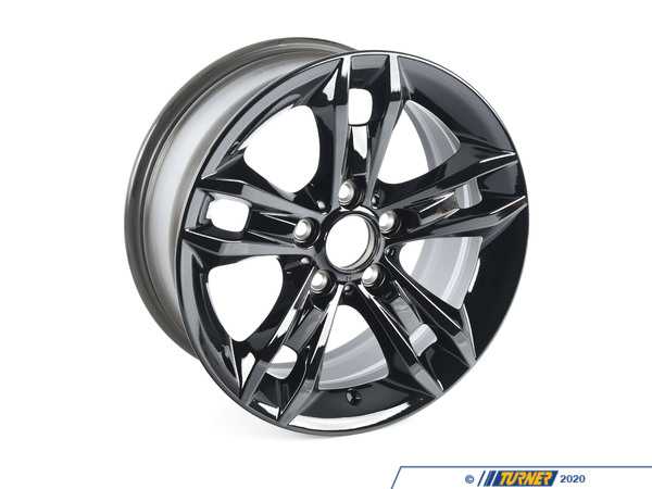 Genuine BMW LIGHT ALLOY RIM, BLACK 36116867130