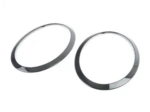 MINI F55 F56 F57 Headlight Trim Rings Jet Black