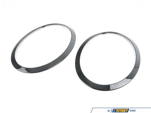Bremmen Parts MINI F55 F56 F57 Headlight Trim Rings Jet Black 51137449209kt1KT
