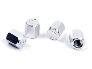 Dinan Valve Stem Caps - Silver