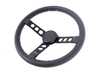 Rennline Rennline Leather Steering Wheel - Black Spokes & Black Horn Ring I77.86.BBL View 2