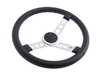 Rennline Rennline Leather Steering Wheel - Silver Spokes & Silver Horn Ring I77.86.SSL View 2