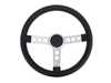 Rennline Rennline Leather Steering Wheel - Silver Spokes & Silver Horn Ring I77.86.SSL View 1