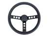 Rennline Rennline Leather Steering Wheel - Black Spokes & Black Horn Ring I77.86.BBL View 1