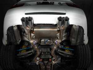 Turner Motorsport Titanium Valved Axle Back Exhaust - Polished Tips - E90 E92 M3 S65