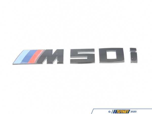 Genuine BMW LETTERING, BLACK, PAINTED 51142472845