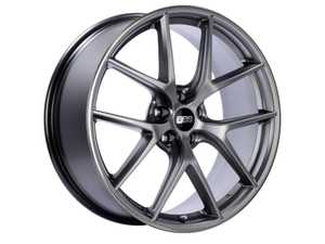 20" BBS CI-R Platinum Silver With Polished Rim Protector - Staggered Set