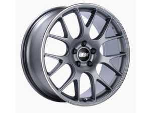 20" BBS CH-R Titanium With Polished Rim Protector - Staggered Set