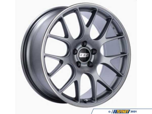 BBS 20" BBS CH-R Titanium With Polished Rim Protector - Square Set ch113tipoKT