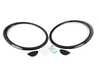 ECS Headlight Trim Covers Gloss Black With Washer Covers - Set 51132254895KT View 1