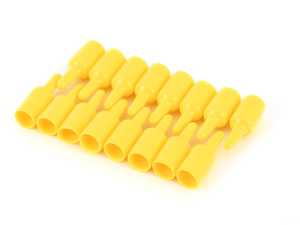 Fuel injector and fuel supply rail caps