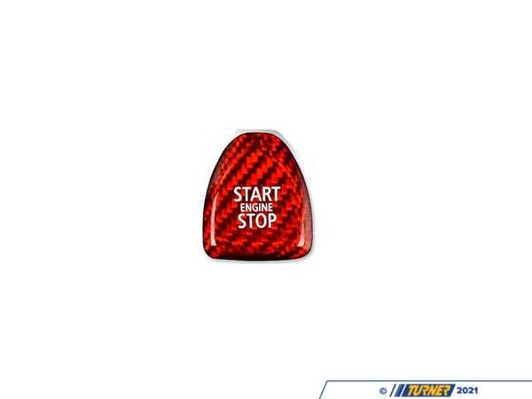 ECS Carbon Fiber Start / Stop Toggle Cover - Red StartSTOP1