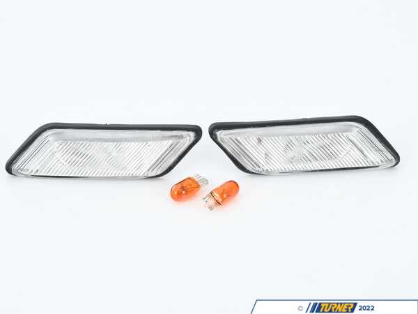 Depo 1996-2002 BMW Z3 CLEAR FENDER SIDE MARKER LIGHTS 344-1401P-B-VC