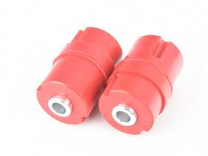 Garagistic Raised Rear Subframe Bushings - 80A Poly (Street) - BMW E30 RWD