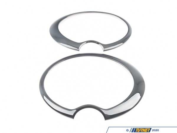 ECS Black Headlight Rings - Set 63126917838