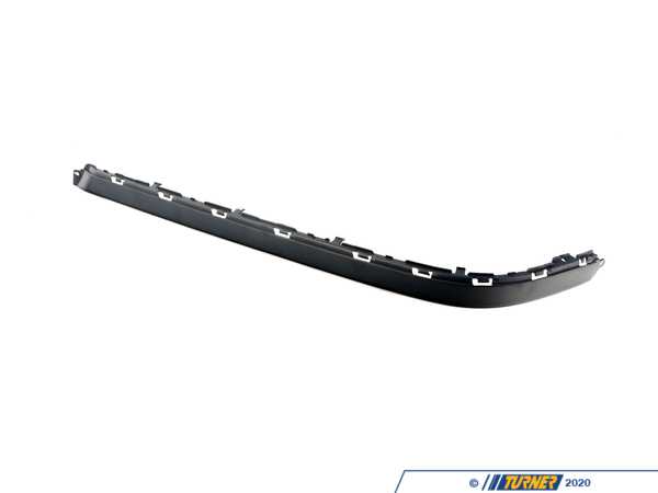 Genuine BMW Genuine BMW Bumper Guard, Primed, Rear Right Chrom - 51127005930 - E39 51127005930