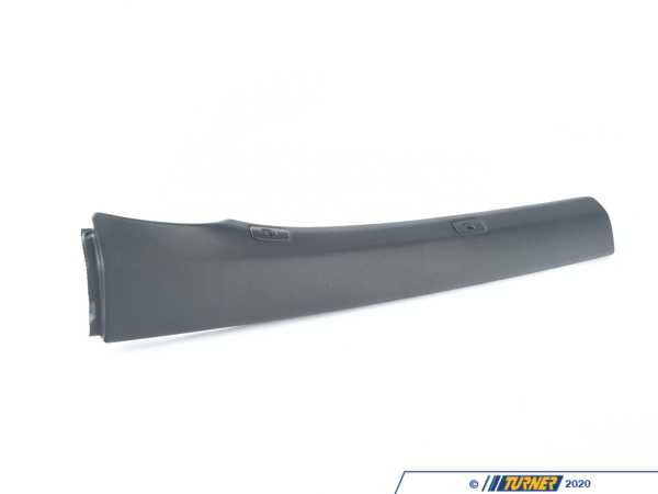 Genuine BMW Genuine BMW Waist Rail, Rear Right Schwarz - 51437337862 - F33 51437337862