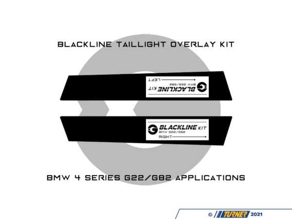 Goldenwrench Supply Co Blackline Taillight Overlay Kit - G22/G82 Pre LCI G82PRE