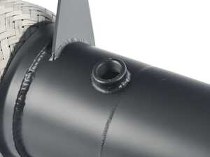 B46 High Flow Catted Downpipe - Thermal Coated Black Finish