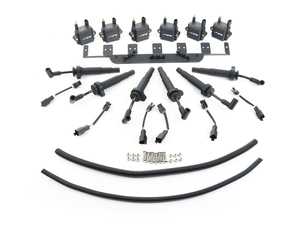 Precision Raceworks High Performance Ignition Kit - Black Coils - Stock Location - BMW N54 3.0L