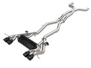 MACH Force-Xp 3 IN To 2-1/2 IN 304 Stainless Steel Cat-Back Exhaust System - Black Tips - G8x M3/M4 