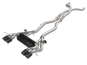 MACH Force-Xp 3 IN To 2-1/2 IN 304 Stainless Steel Cat-Back Exhaust System - Carbon Tips - G8x M3/M4 